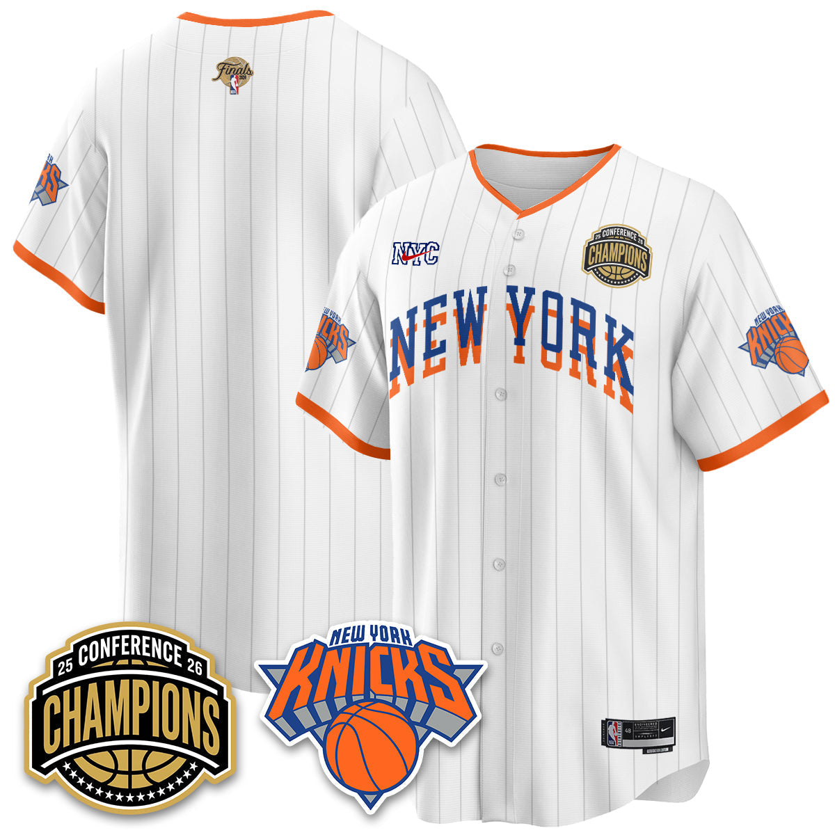 NYK 2026 NBA Finals Vapor City Edition Jersey V2- Stitched