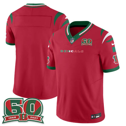 Cincinnati Bengals Mexico Edition Vapor Jersey - Stitched