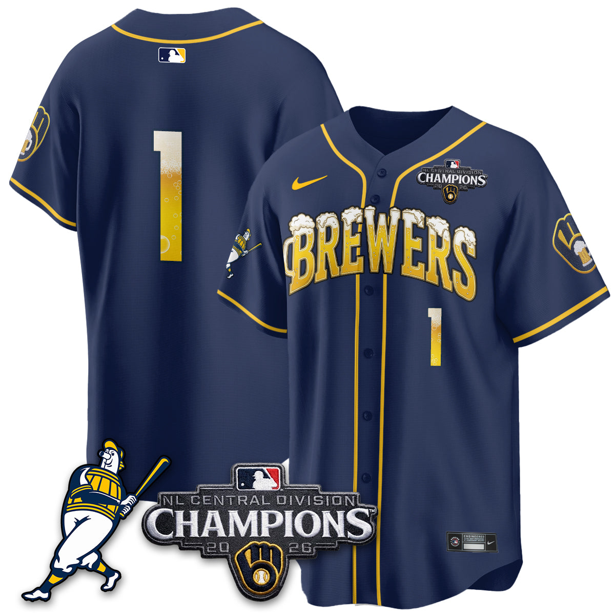 MIL 2026 NL Division Champs Vapor Jersey V2- Stitched