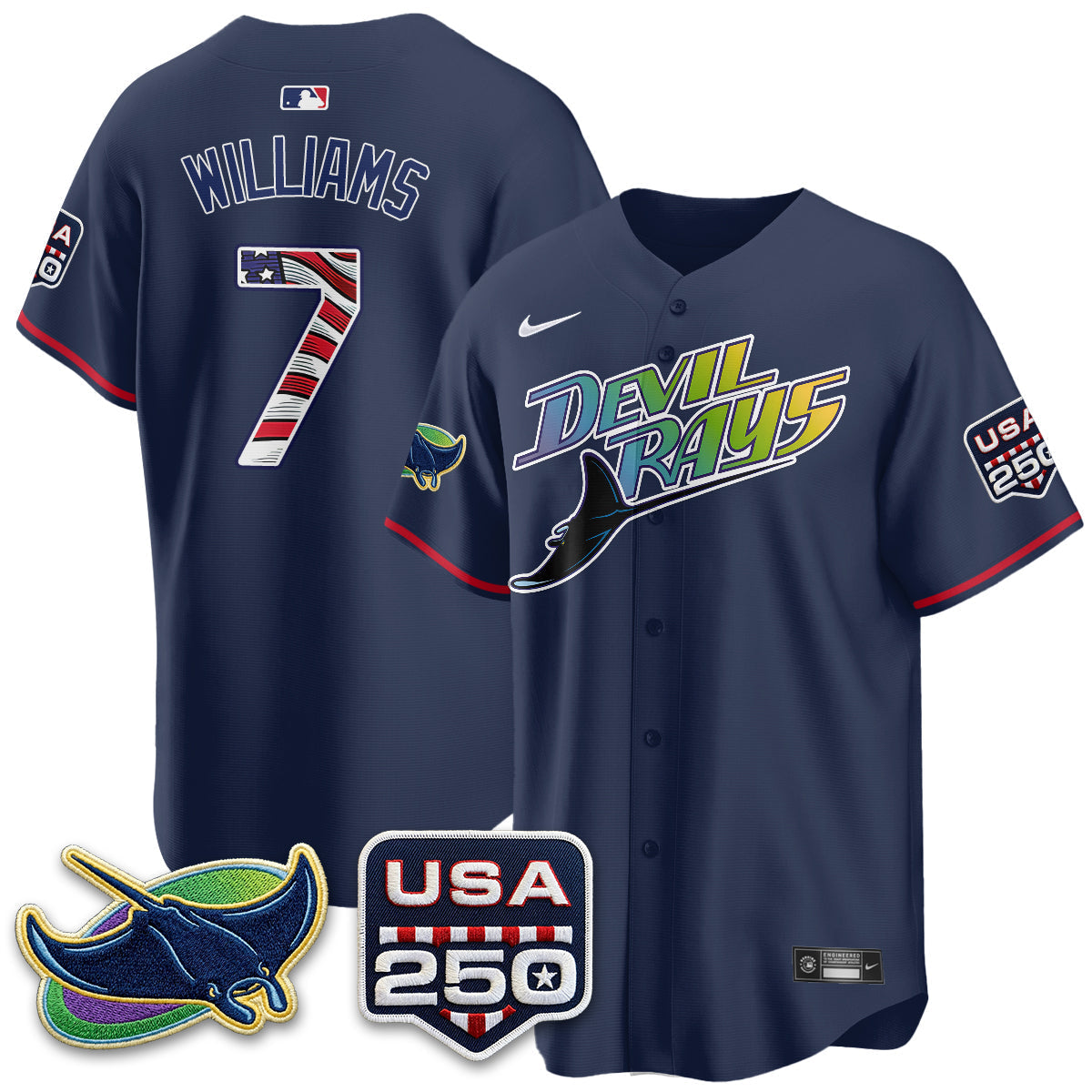 TB Independence Day USA 2026 City Connect Vapor Jersey - Stitched