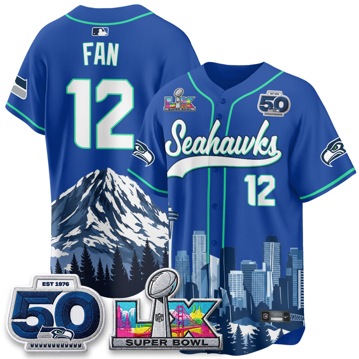 SEA City Edition Vapor Baseball Jersey - Stitch