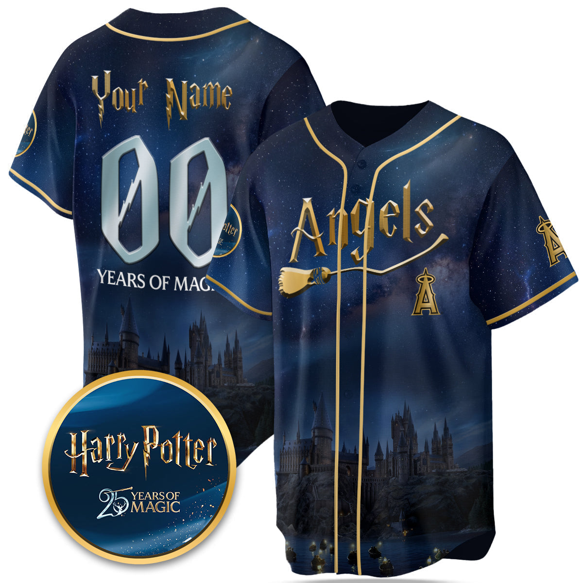 Baseball Team x HP 25 Years of Magic Limited Edition Custom Jersey - Printed