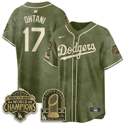 LAD New Era Olive 2026 Armed Forces Day Jersey -Stitched