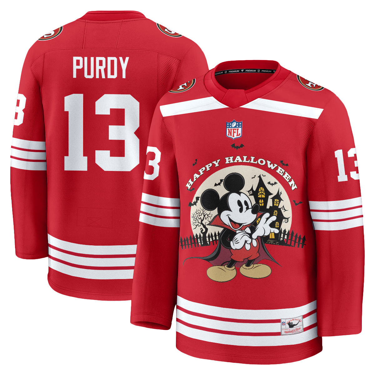 SF x Halloween Cartoon Mouse Edition Hockey Jersey - Printed