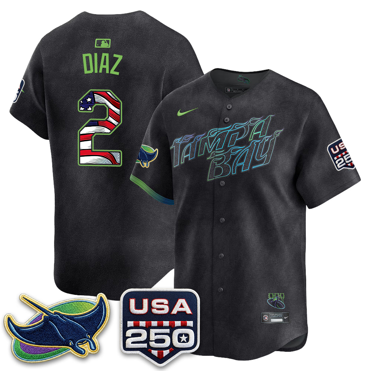 TB Independence Day USA 2026 City Connect Vapor Jersey - Stitched