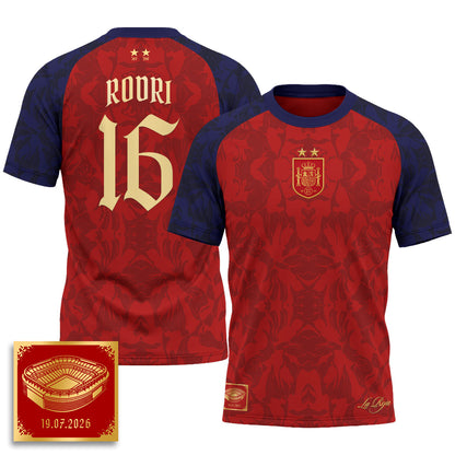 Spain 2026 Soccer Champions Vapor Jersey - Printed