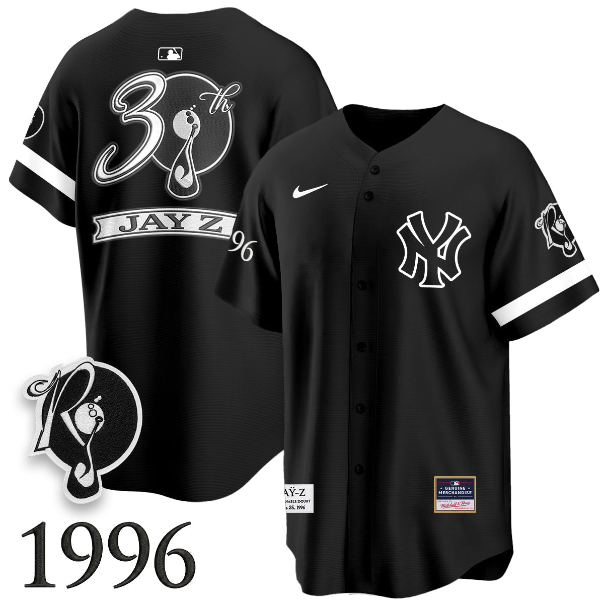 NYY x Jay Z Edition Vapor Jersey V2- Stitched