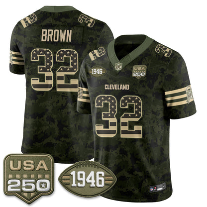 CLE 2026 Salute to Service Vapor Jersey - Stitched