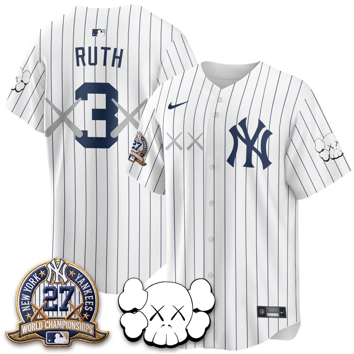NYY x KAWS Edition Vapor Jersey - Stitched