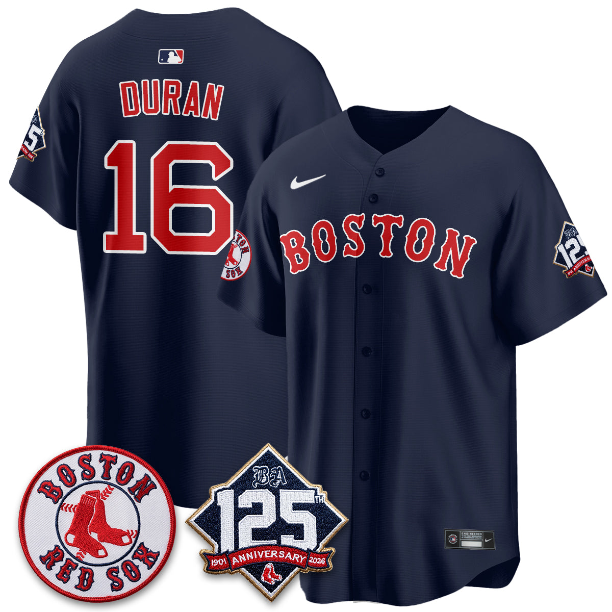 BOS 125th Anniversary Patch Vapor Jersey - Stitched-DTD