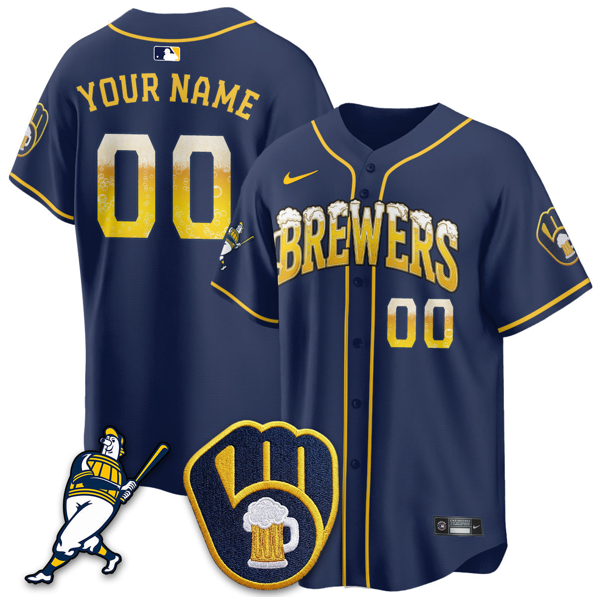MIL "Pitcher & Pint" Edition Vapor Limited Custom Jersey - Stitched