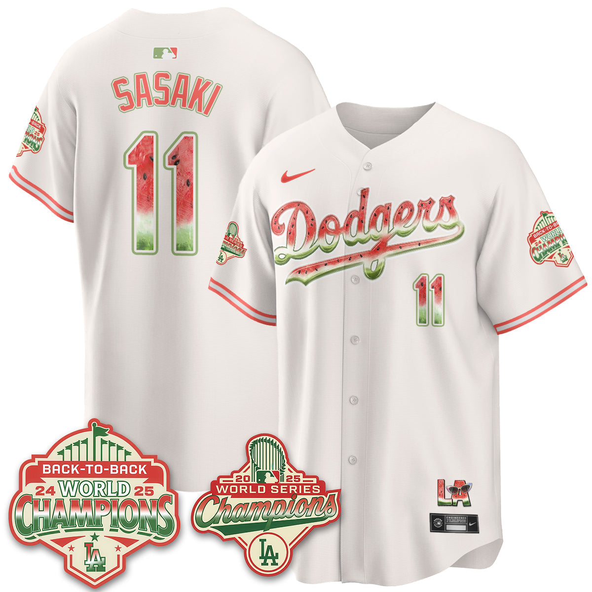 LAD National Watermelon Day Vapor Jersey - Stitched