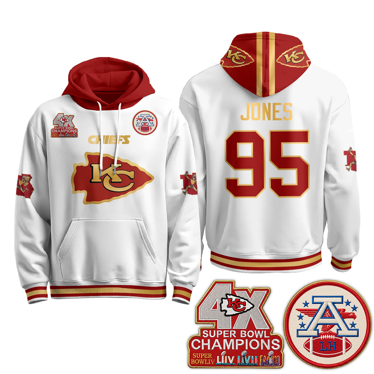 KC 4X Champs Gold Edition Hoodie - Stitched