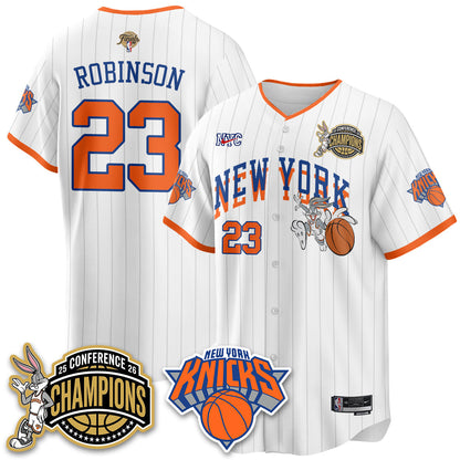 NYK 2026 NBA Finals x Bunny Vapor Jersey V2- Stitched