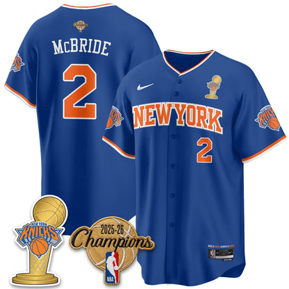 NYK 2026 NBA Champions Vapor Jersey - Stitched