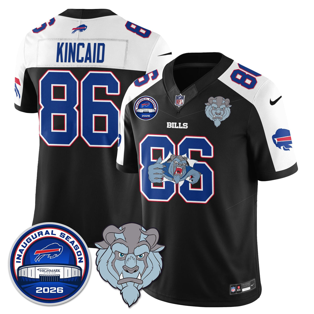 BUF x Hairy Blue Beast Edition Vapor Jersey - Stitched