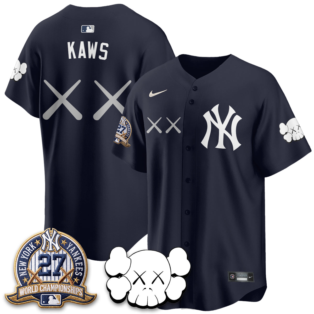 NYY x KAWS Edition Vapor Jersey - Stitched