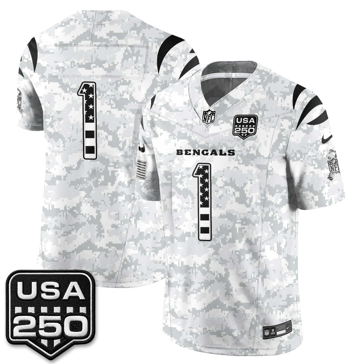 CIN 2026 Salute to Service Vapor Jersey - Stitched