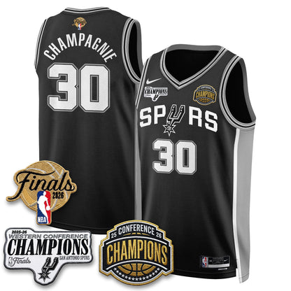 SAS 2026 NBA Western Conference Champions Vapor Jersey - Stitched