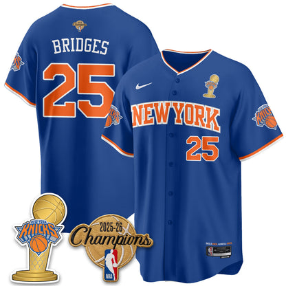 NYK 2026 NBA Champions Vapor Jersey - Stitched