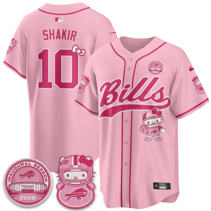 BUF x Meow  Vapor Baseball Jersey - Stitched