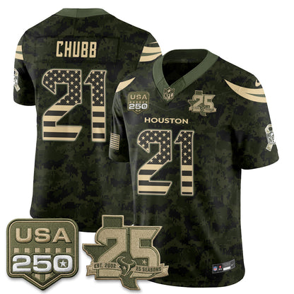 HOU 2026 Salute to Service Edition Vapor Jersey - Stitched