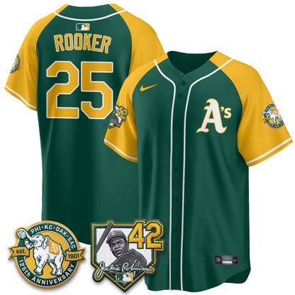 OAK 2026 Jackie Robinson Day - Celebrating 125 Years Limited Vapor Jersey - Stitched