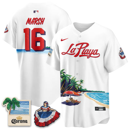 PHI Beach Connect "La Playa" Edition Vapor Jersey- Patch Stitched