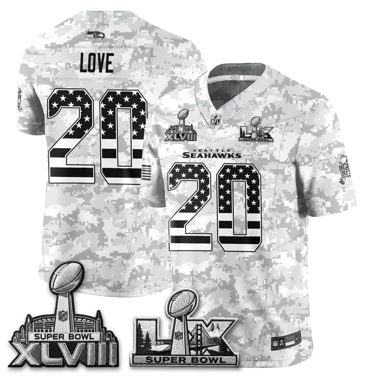 SEA 2026 Salute to Service Edition Vapor Jersey V2- Stitched