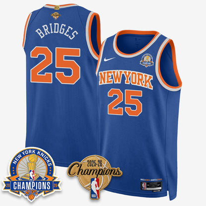NYK 2026 Basketball Champions Special Edition Vapor Jersey V2- Stitched