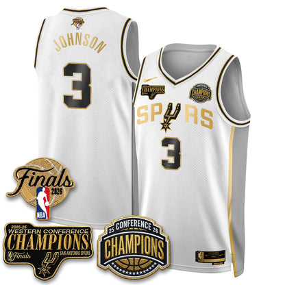 SAS 2026 NBA Western Conference Champions Vapor Special Edition Jersey - Stitched