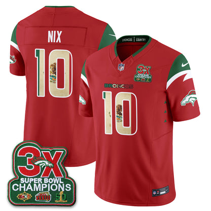 Denver Broncos Mexico Edition Vapor Jersey - Stitched