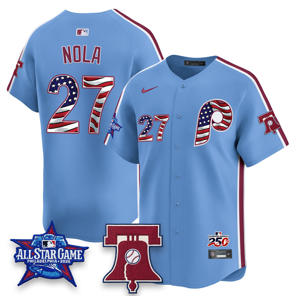 PHI 2026 Independence Day USA Vapor Limited Jersey - Stitched