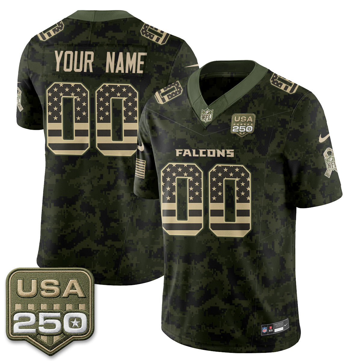 ATL 2026 Salute to Service Vapor Custom Jersey - Stitched