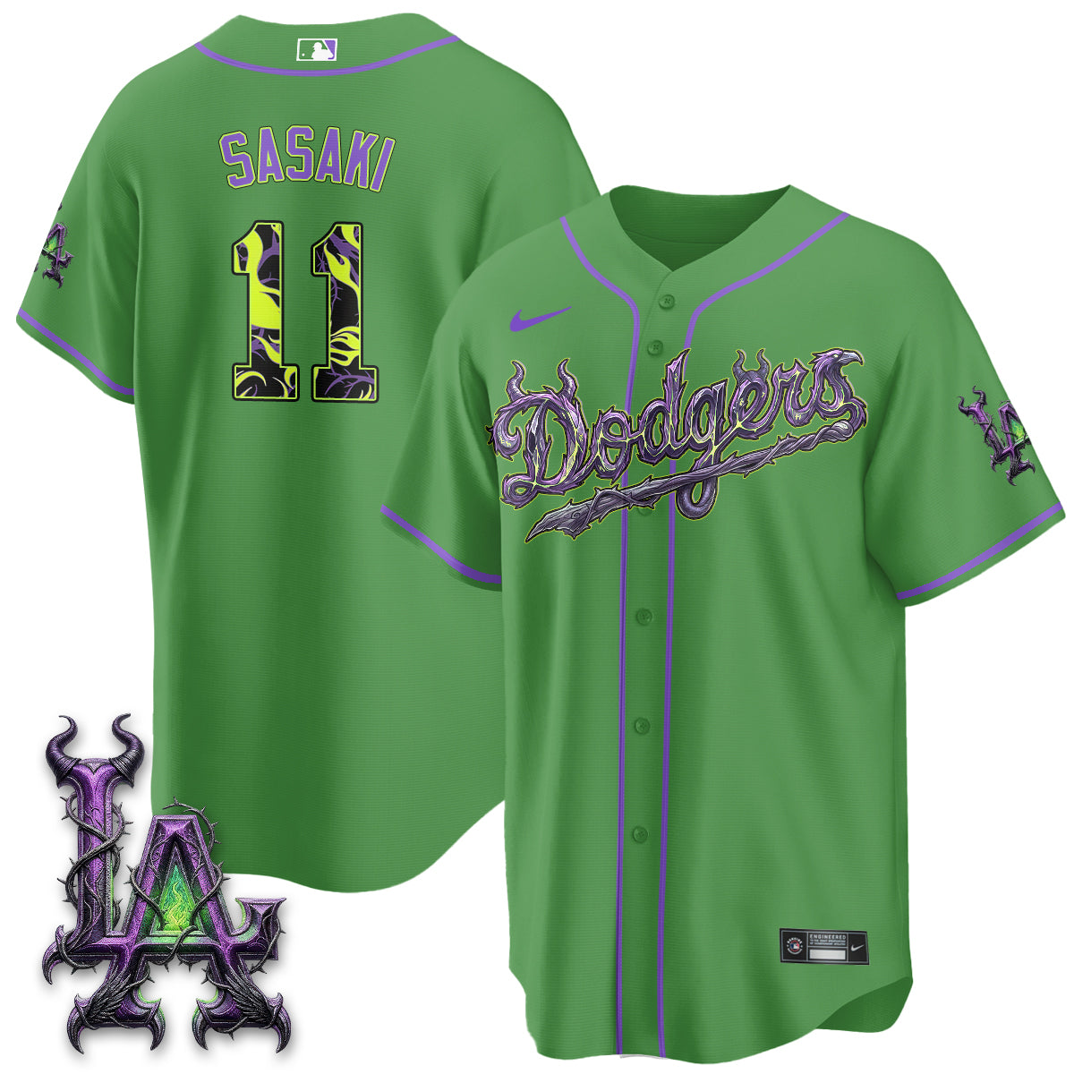 LAD Villains Halloween - Horned Queen Vapor Jersey- Stitched