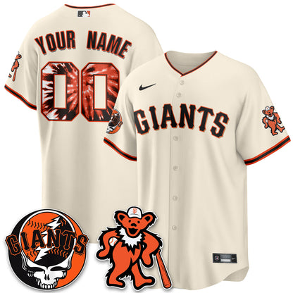 SF x Grateful Dead Vapor Custom Jersey - Stitched