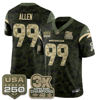 DEN 2026 Salute to Service Edition Vapor Jersey - Stitched