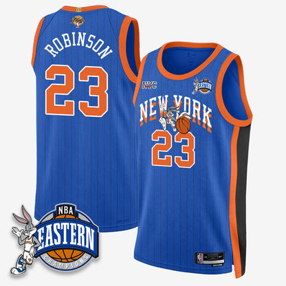 NYK 2026 NBA Finals x Bunny Vapor Jersey - Stitched