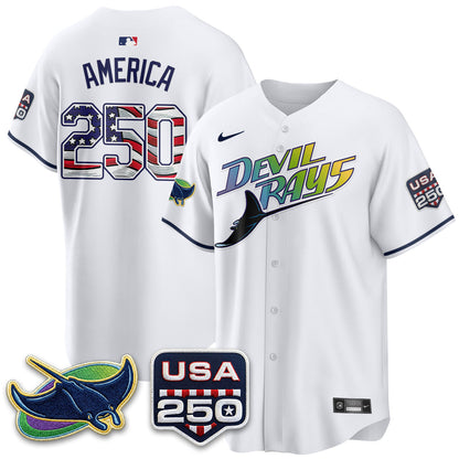 TB Independence Day USA 2026 City Connect Vapor Jersey - Stitched