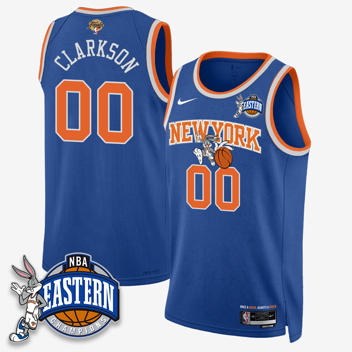 NYK 2026 NBA Finals x Bunny Vapor Jersey - Stitched