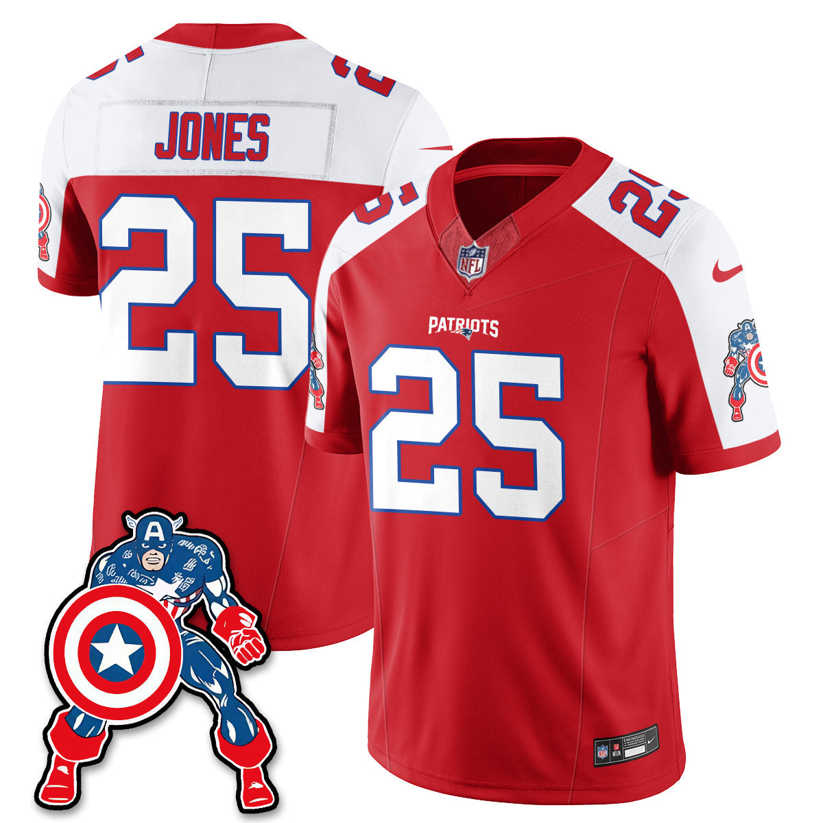NE x Vibranium Shield Edition Vapor Jersey - Stitched