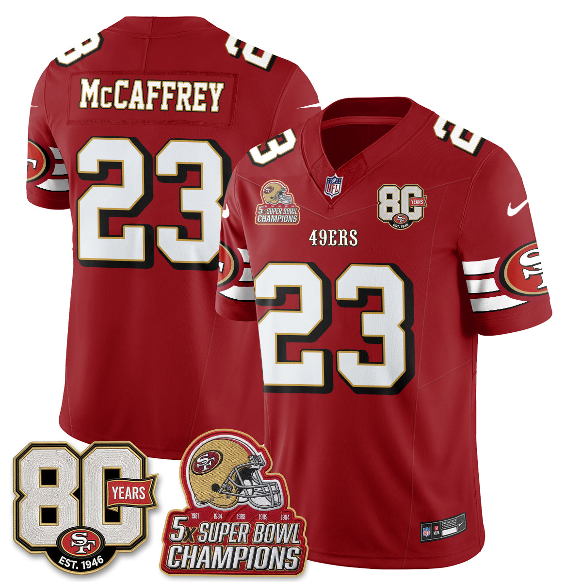 SF Throwback Vapor Jersey - Stitched