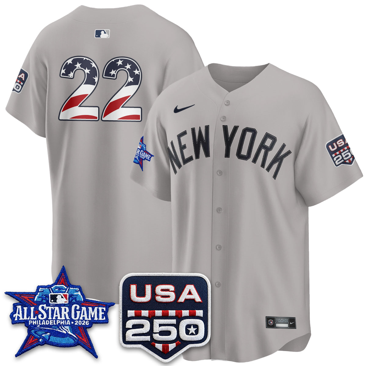 NYY  2026 All Star Edition Vapor Jersey - Stitched
