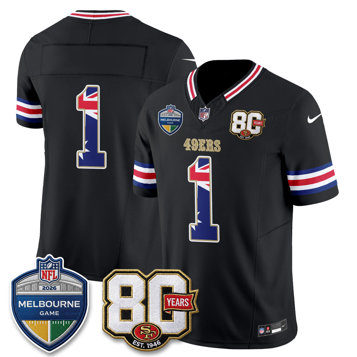 SF Melbourne Game 2026 Vapor Jersey - Stitched