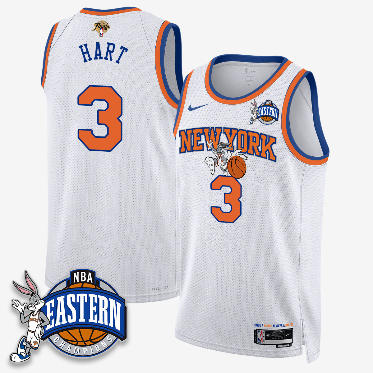 NYK 2026 NBA Finals x Bunny Vapor Jersey - Stitched