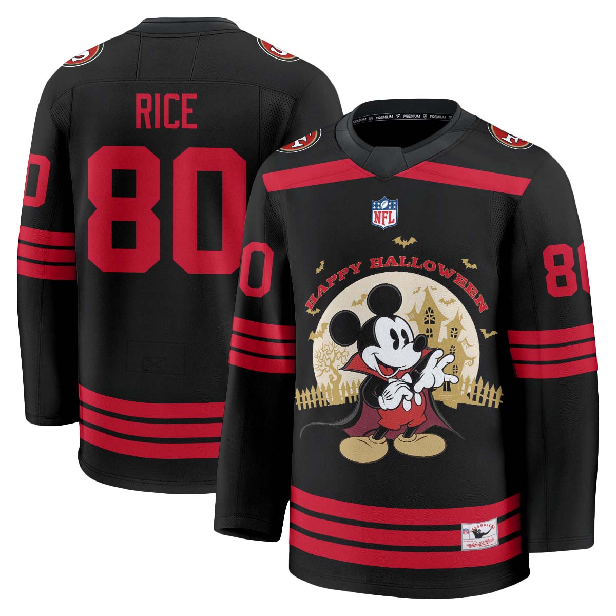SF x Halloween Cartoon Mouse Edition Hockey Jersey - Printed