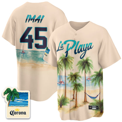 HOU Beach Connect "La Playa" Edition Vapor Jersey- Patch Stitched