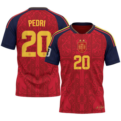 Spain 2026 Soccer Champions Vapor Jersey V2- Printed