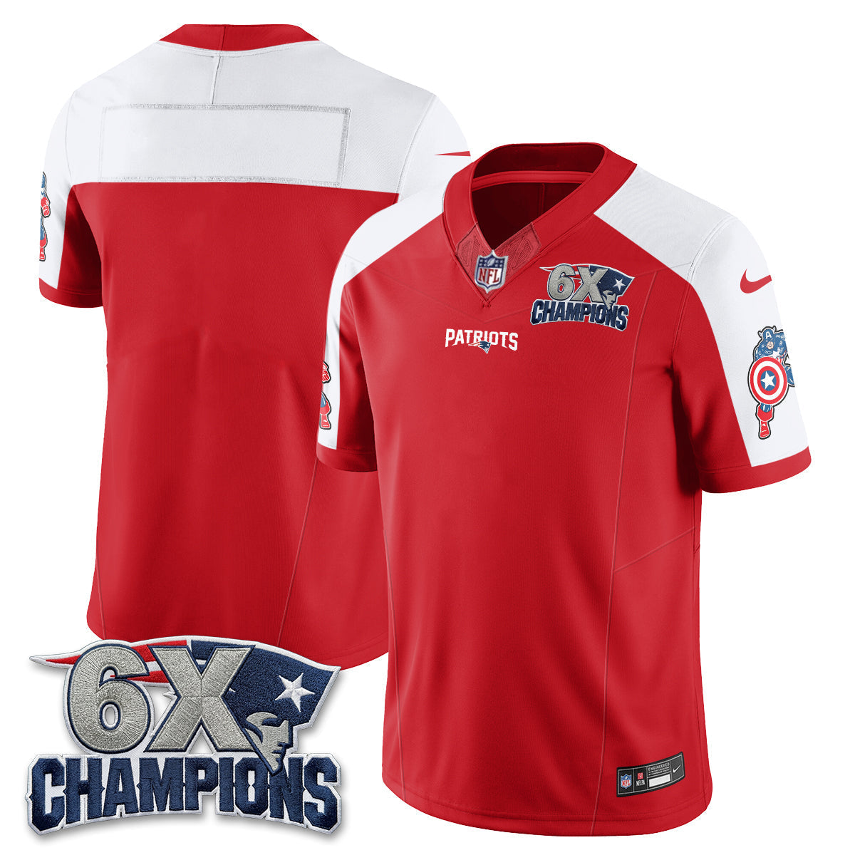 NE x Vibranium Shield Edition Vapor Jersey V2 - Stitched