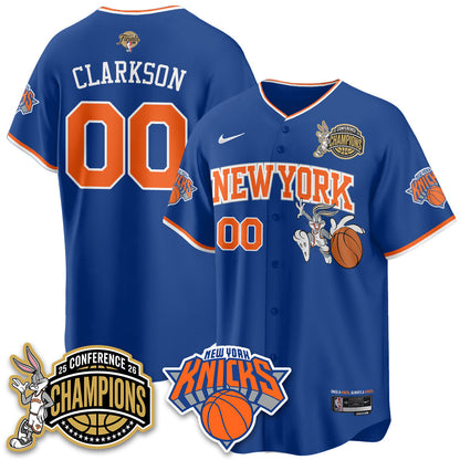 NYK 2026 NBA Finals x Bunny Vapor Jersey V2- Stitched
